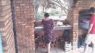 Cheating skank fiance caught on cc tv