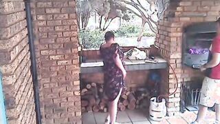 Cheating skank fiance caught on cc tv