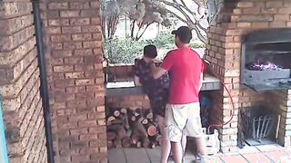 Cheating skank fiance caught on cc tv