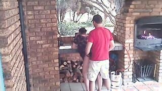Cheating skank fiance caught on cc tv