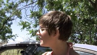 Hailey James give a bj and fucks with Chris Grind