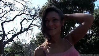 Sweet Olivia with natural jugs Bj and Fucking Closeup