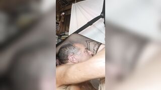 having fun inside the sex swing