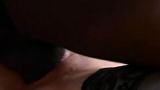 Krystal Jordan has interracial sex with a huge ebony penis