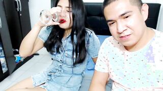My ex-wife's innocent let me fill her little face with milk IG @jsexycouple171 FILM COMPLETE ON MY RED
