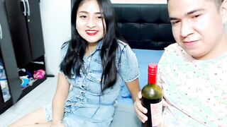 My ex-wife's innocent let me fill her little face with milk IG @jsexycouple171 FILM COMPLETE ON MY RED