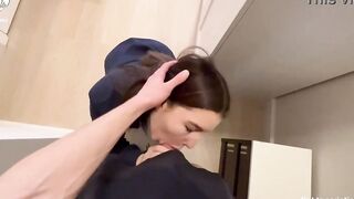 I could not pay the courier with cash, I had to look for another solution. Sex with a courier