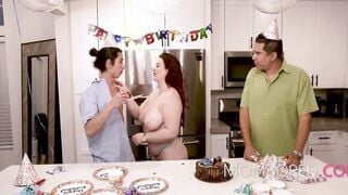 mom Banged! By Stepson On His Birthday InFront Of Her Hubby - Emmy Demur