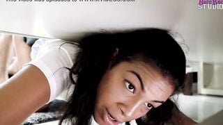 Big Boobed Step While Stuck Under the Bed - Maya Farrell