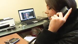 The young dark haired Paulina James shows her eager vagina