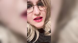 Masturbation inside a outdoor toilette