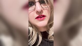 Masturbation inside a outdoor toilette