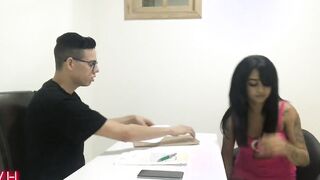 Sex with my new secretary inside the office