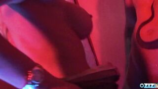 Crazy Sexy blonde milf sharing a dong with her curvy friend