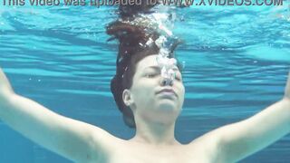 Beauty long butt european MILF Sazan underwater erotics