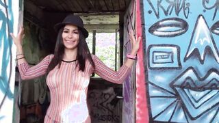 GERMAN SCOUT - OUTSIDE ANAL SEX CASTING WITH JESSY JEY