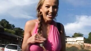 Raging sexy big titted desired cougar fucks like a sexy on the blue sofa