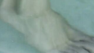 Blond whore booty banged! rough into pool