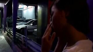 Rough white dick is a lot for this amazing breasted young tight bodied oriental hoe