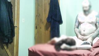 Quick banged session with Hottie ginger ends with cum on cunt and a happy cougar