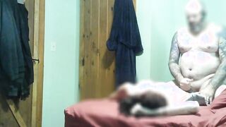 Quick banged session with Hottie ginger ends with cum on cunt and a happy cougar