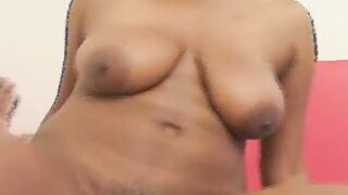 The beauty african hoe loves holding a big penis into her mouth