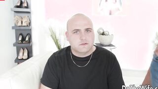 Hottie Wifey Francys Belle Has Her Vagina Stretched Next to Her Cuckold