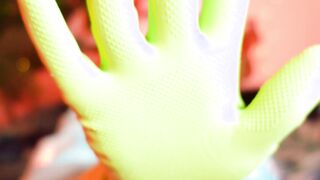 Solo babe masturbation - milf into household GLOVES bdsm movie