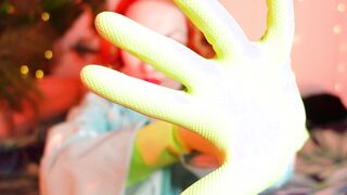 Solo babe masturbation - milf into household GLOVES bdsm movie