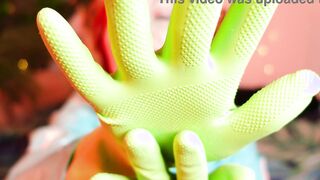 Solo babe masturbation - milf into household GLOVES bdsm movie