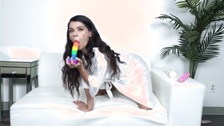 Camsoda - Eighteen Into Goddess Panties Masturbates With Various Vibrators