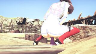 Cartoon Uncensored 3D - Evelyn with sex toy squirting