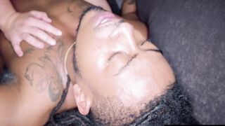 BLACKEDRAW Naughty Dark Haired's huge african cock fantasy comes true