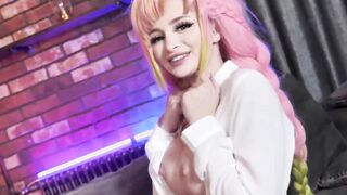 MITSURI gets jizzed Leah Meow