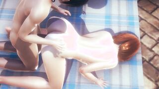 My Hero Academia - Toga and Uraraka 3Some - Japanese eastern Manga Cartoon Scene Game Porn