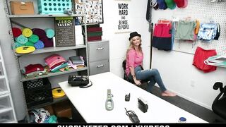 Cheeky 19 yo y. o. CRIMINAL (Adira Allure) Meets Big Dick Police Officer - Shoplyfter