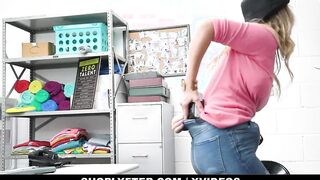 Cheeky 19 yo y. o. CRIMINAL (Adira Allure) Meets Big Dick Police Officer - Shoplyfter