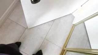 Caught watching stepmom inside the WC and she likes it!