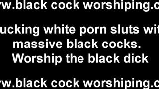 I want you to view me worship his long ebony dick
