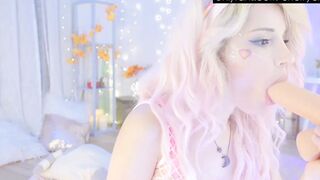 cherry crush - Masturbating my Beauty vagina with glass sex toy buttplug