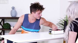 The HotGuysFUCK Experience Sex Gameshow - Handsome Sailor Meets His Blonde Dream cunt with mouth