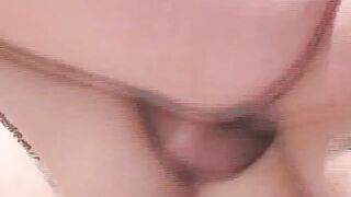 Bombshell Vanilla focuses on blowing penis by the pool
