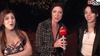 SCANDAL CASTING - German 18 yo year mature pick up unknown people Street