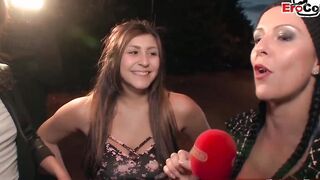SCANDAL CASTING - German 18 yo year mature pick up unknown people Street