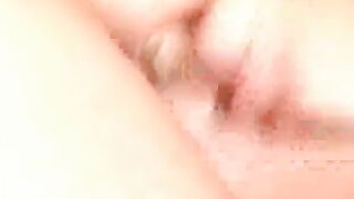 Huge breasted blonde blows a sex toy then takes it up her butt while getting screwed