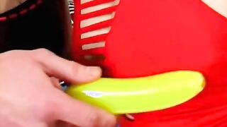 Lovers of filthy bimbos banged 1 lucky dick