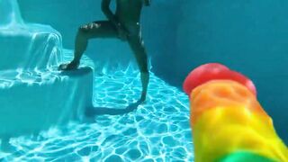 Camsoda - Amateur Teenie Masturbates Underwater With Favorite Toy