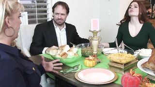 Sharing long thanksgiving dinner & cock ft. cassidy klein