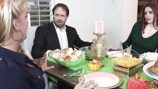 Sharing long thanksgiving dinner & cock ft. cassidy klein