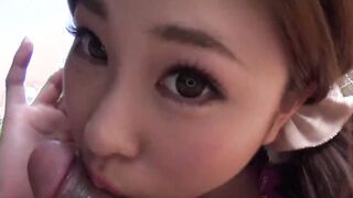 Japanese wife, Maki Horiguchi sucks dick, uncensored